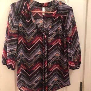 Xhilaration Blouse Top Size Small